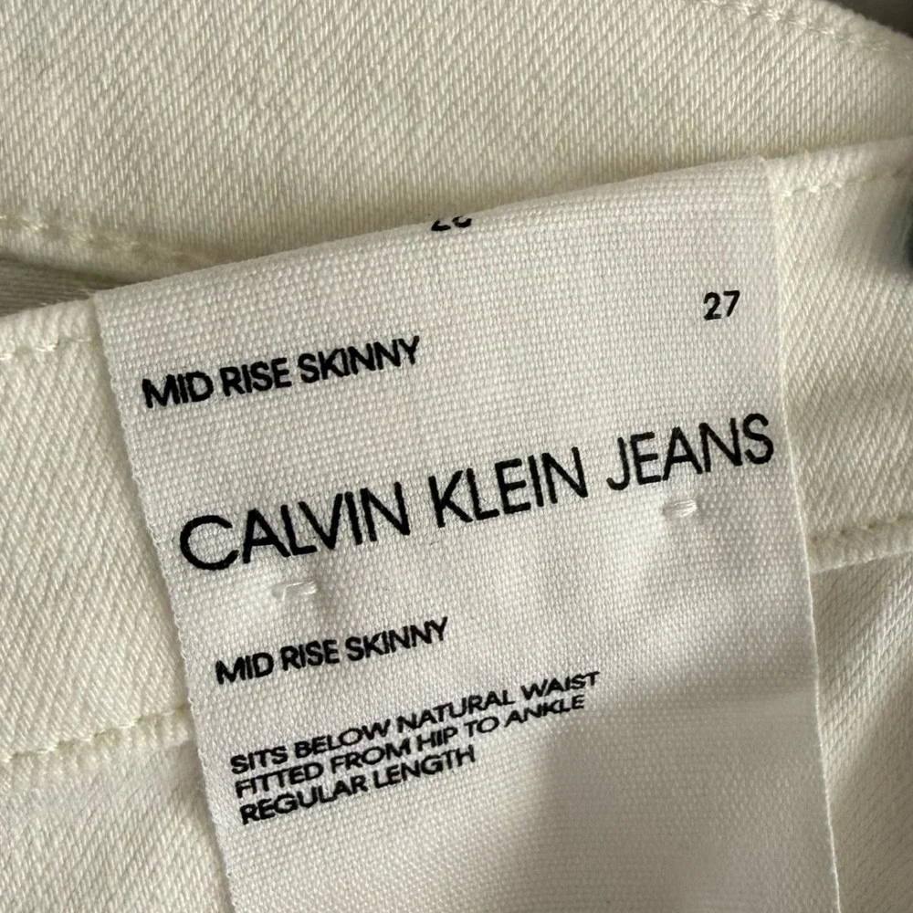 CALVIN KLEIN JEANS Mid-rise rise Skinny Regular Jeans Women Size 27 - Picture 7 of 15